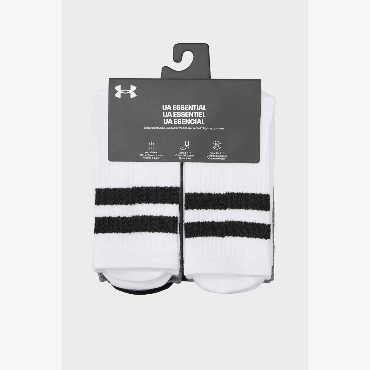Шкарпетки Чоловічі Under Armour Essential 6pk Crew 1387058-101