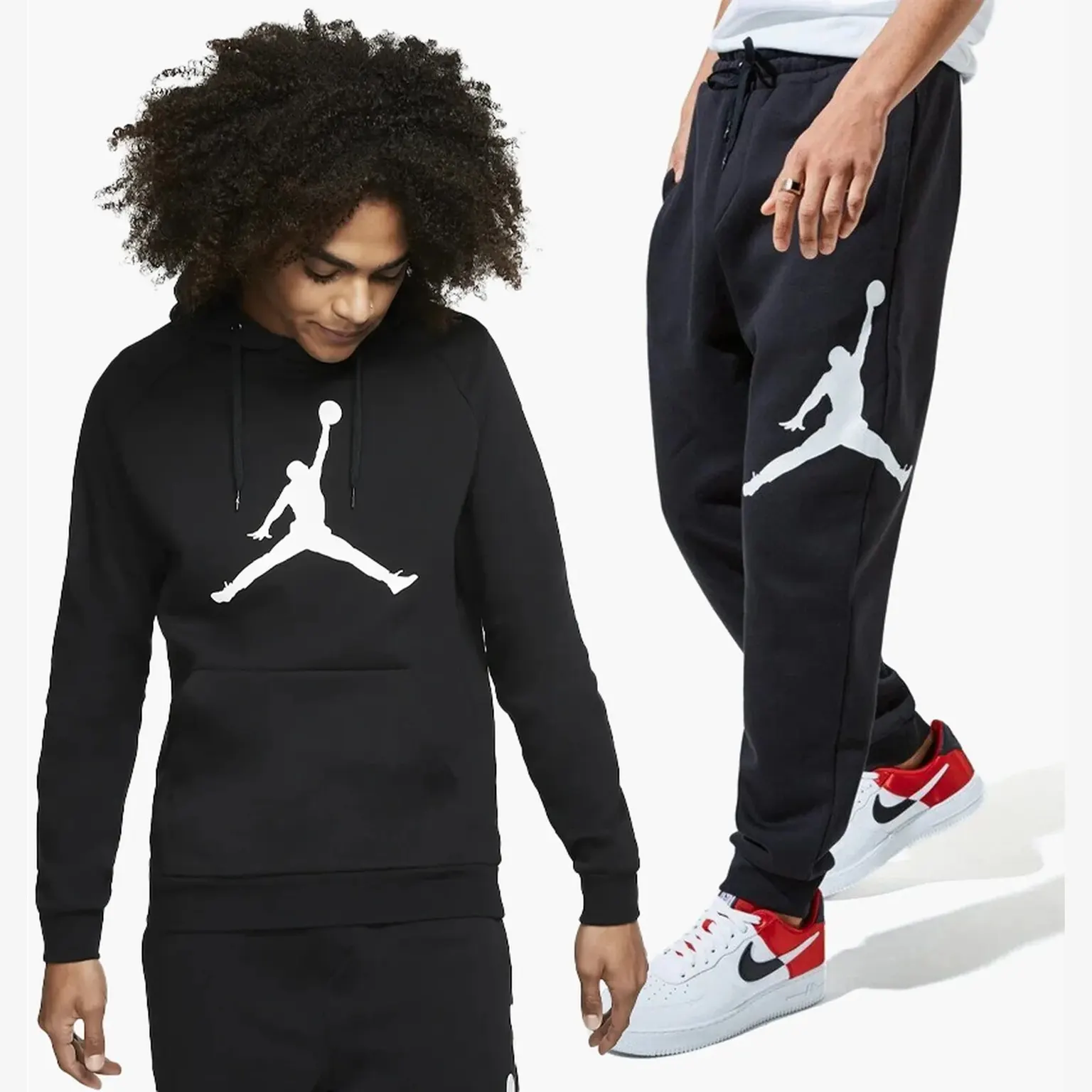 Спортивний костюм Чоловічий Jordan Jumpman Logo Black AV3145-010&BQ8646-010