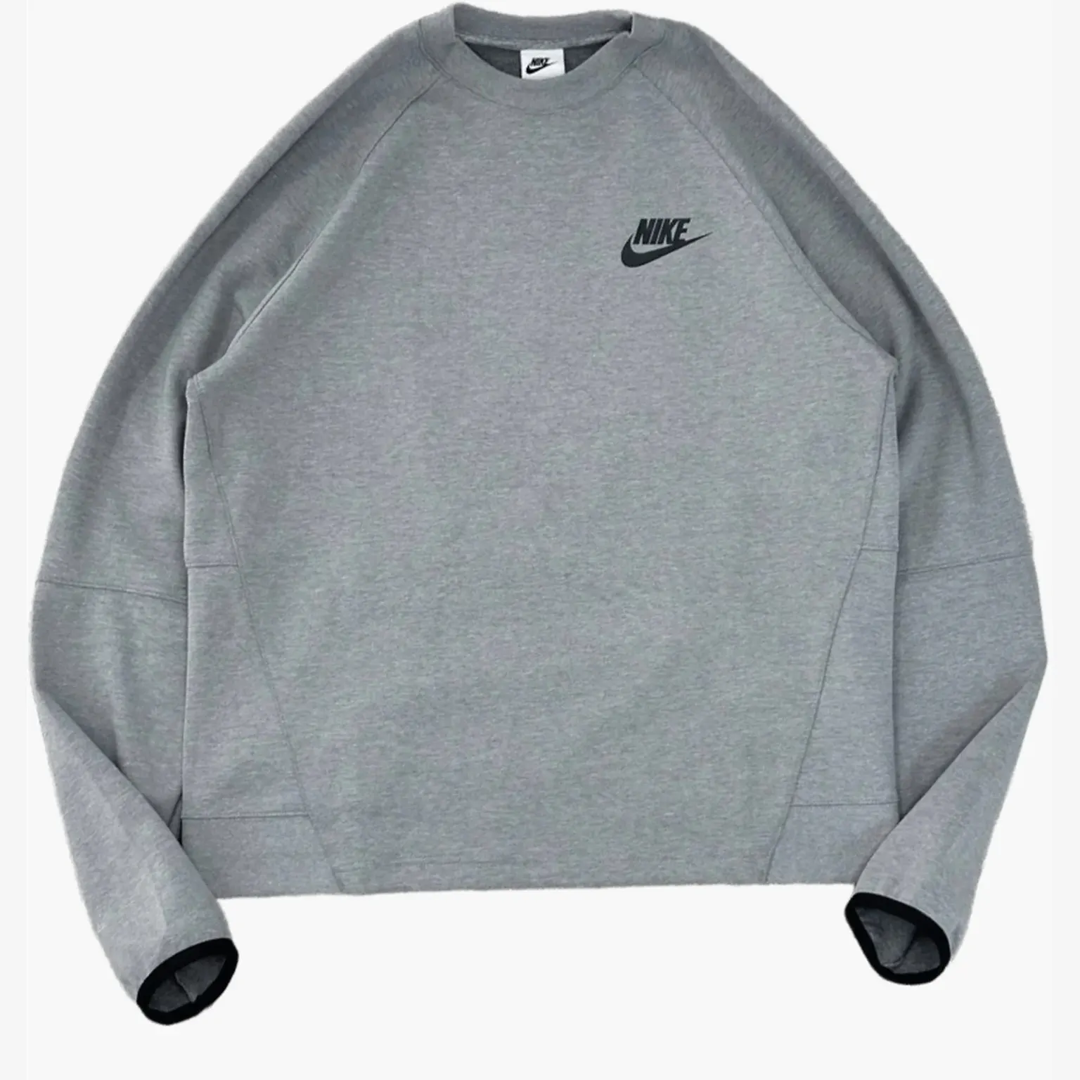 Світшот Чоловічий Nike Tech Fleece Crew Grey/Black DD5257-002
