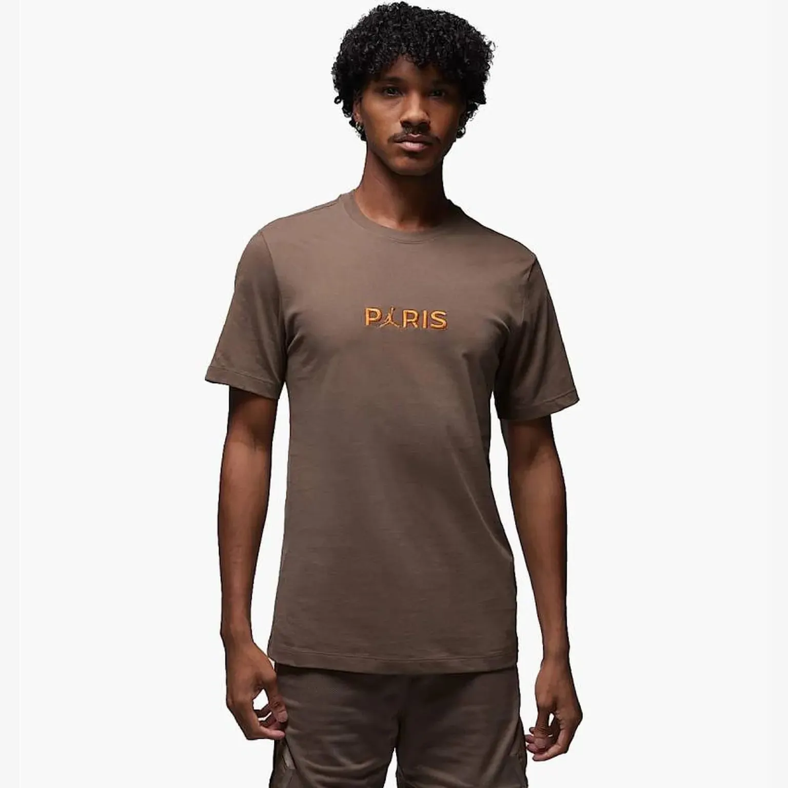 Футболка Чоловіча Jordan PSG SS Wordmark Tee Brown DZ2940-274