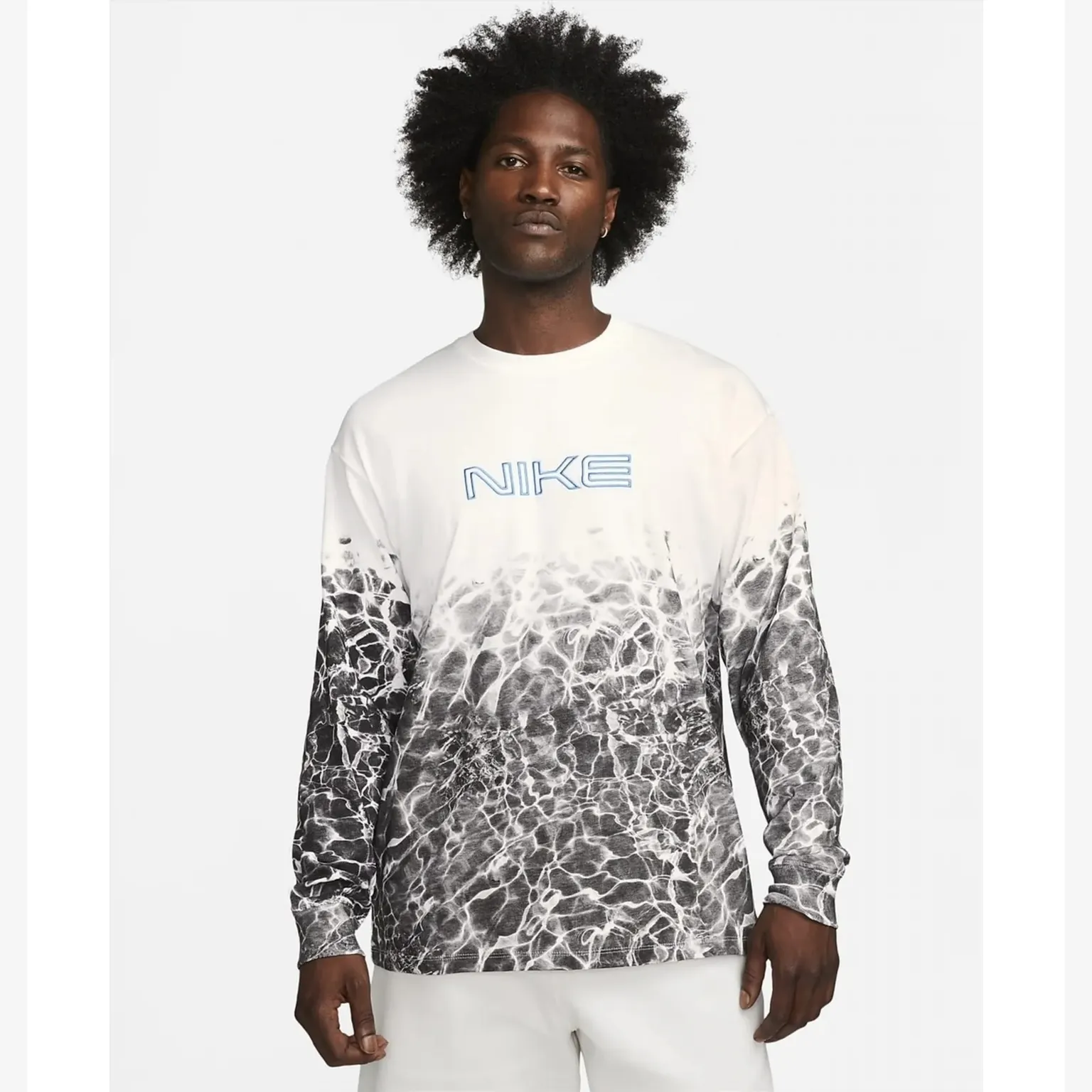 Лонгслів Чоловічий Nike NRG Kukini Long Sleeves T-Shirt White Black FB3030-100