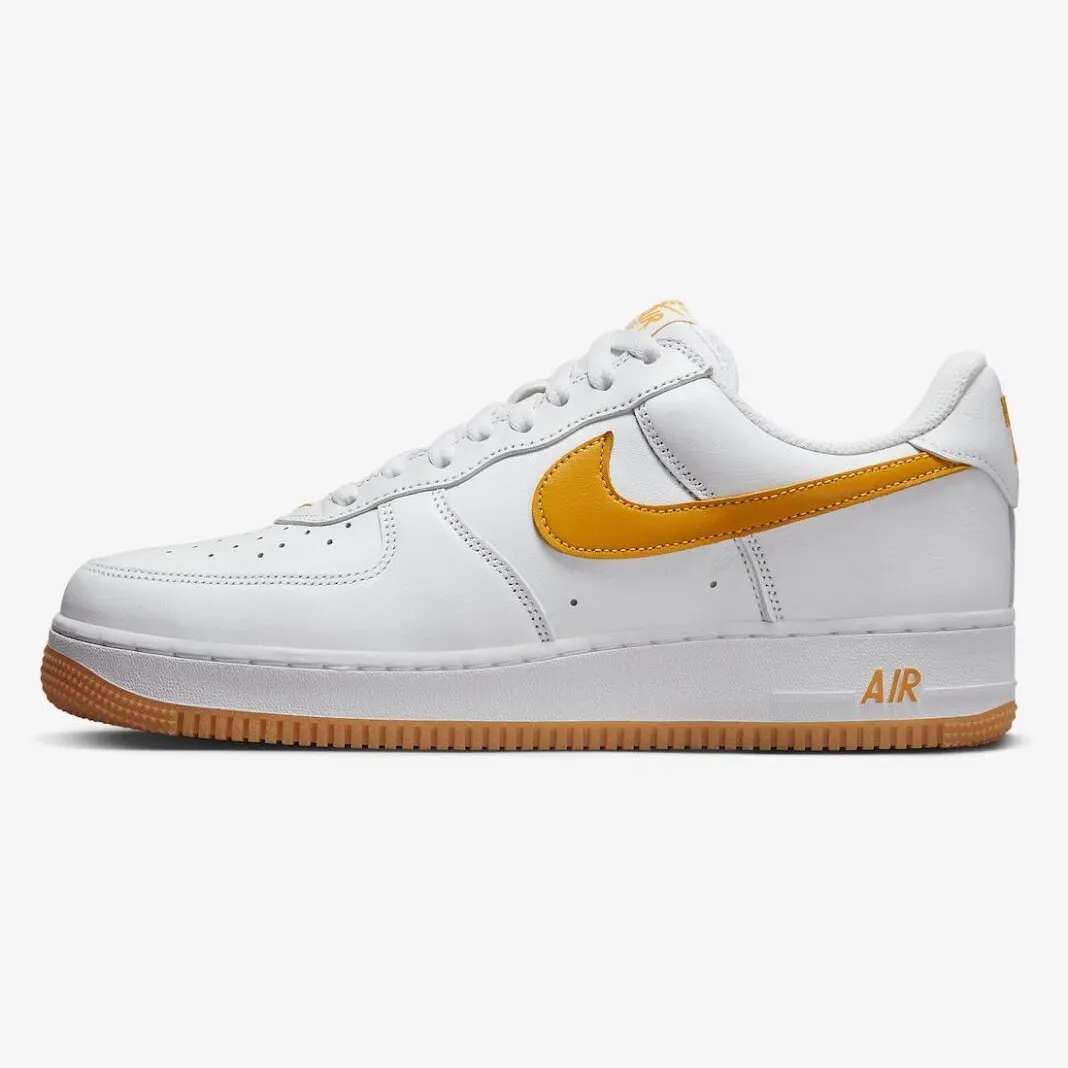 Кросівки Чоловічі Nike Air Force 1 Low Retro QS White/University Gold FD7039-100