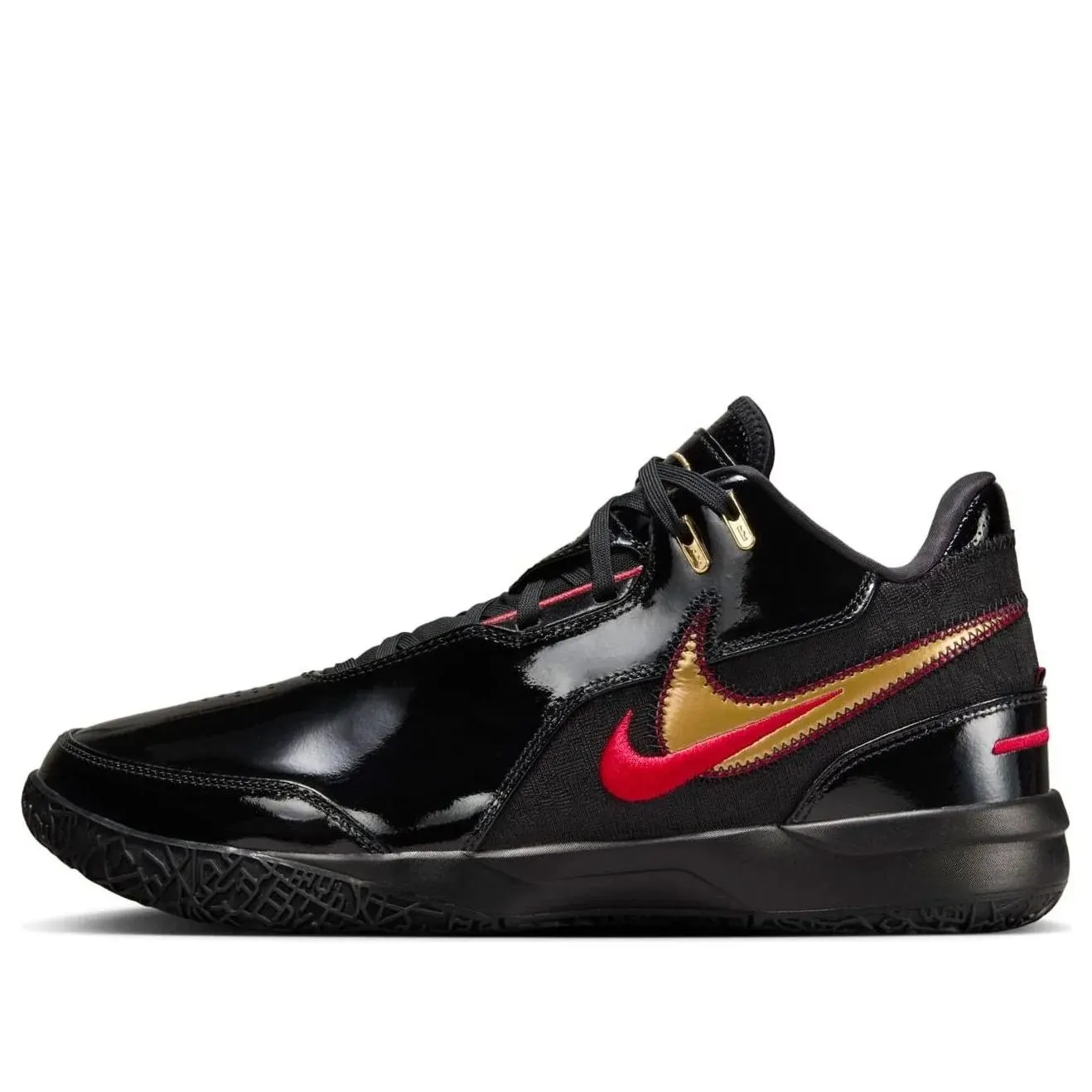 Кросівки Чоловічі Nike LeBron NXXT Gen AMPD Black/Metallic Gold/University Red FJ1566-001