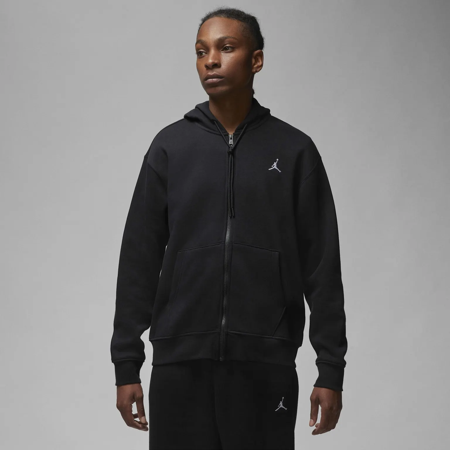 Худі Чоловіче Jordan Essentials Full-Zip Fleece Hoodie Black FJ7771-010