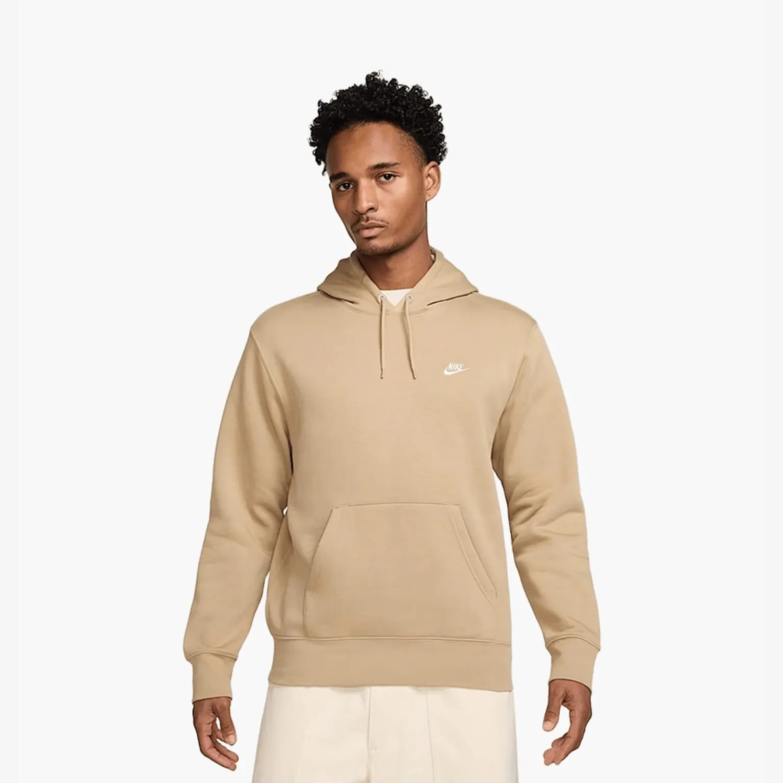 Худі Чоловіче Nike Club Pullover Fleece Hoodie Parachute Beige FN3859-297