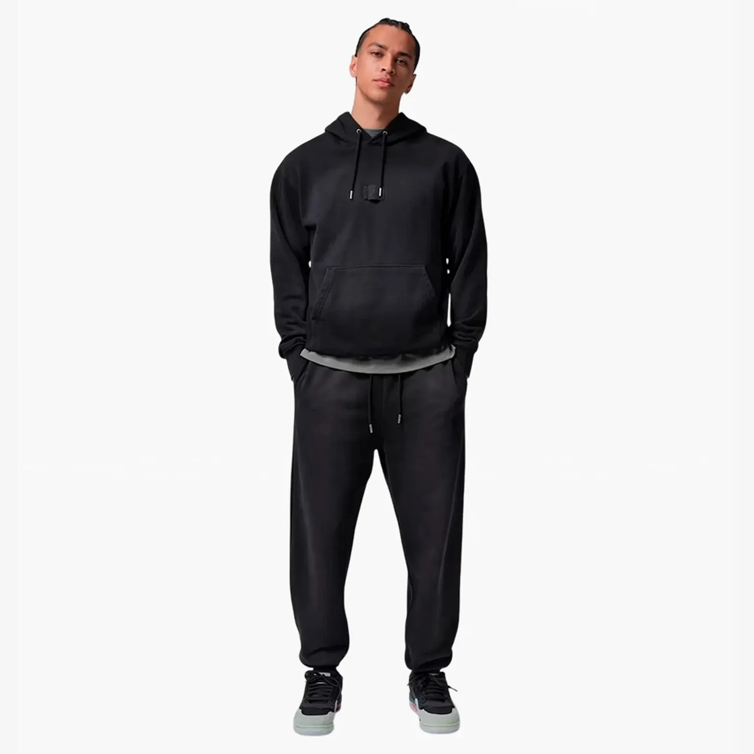Худі Чоловіче Jordan Flight Fleece Black FV7249-010__FV7253-010