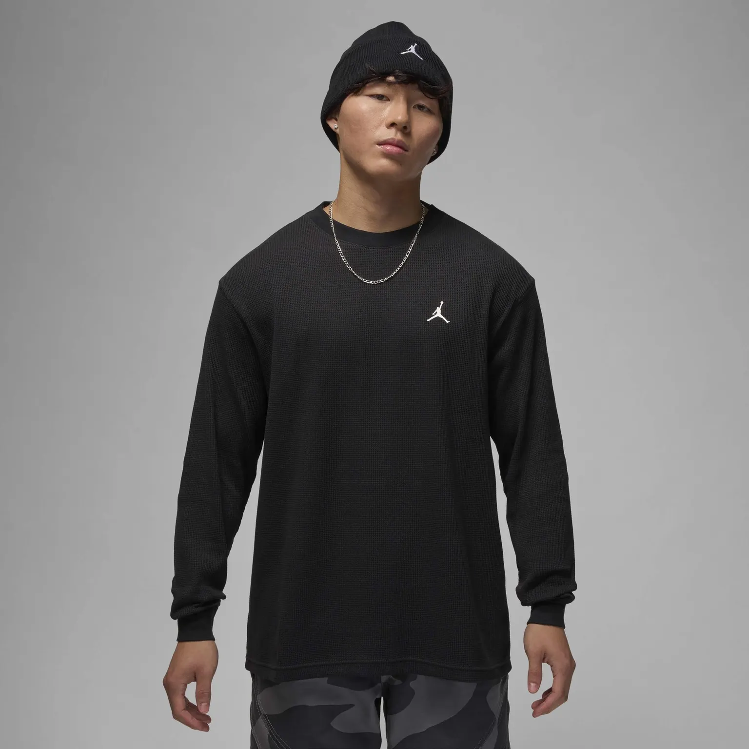 Лонгслів Чоловічий Jordan Essentials Lifestyle Top Black/Sail FV7456-010