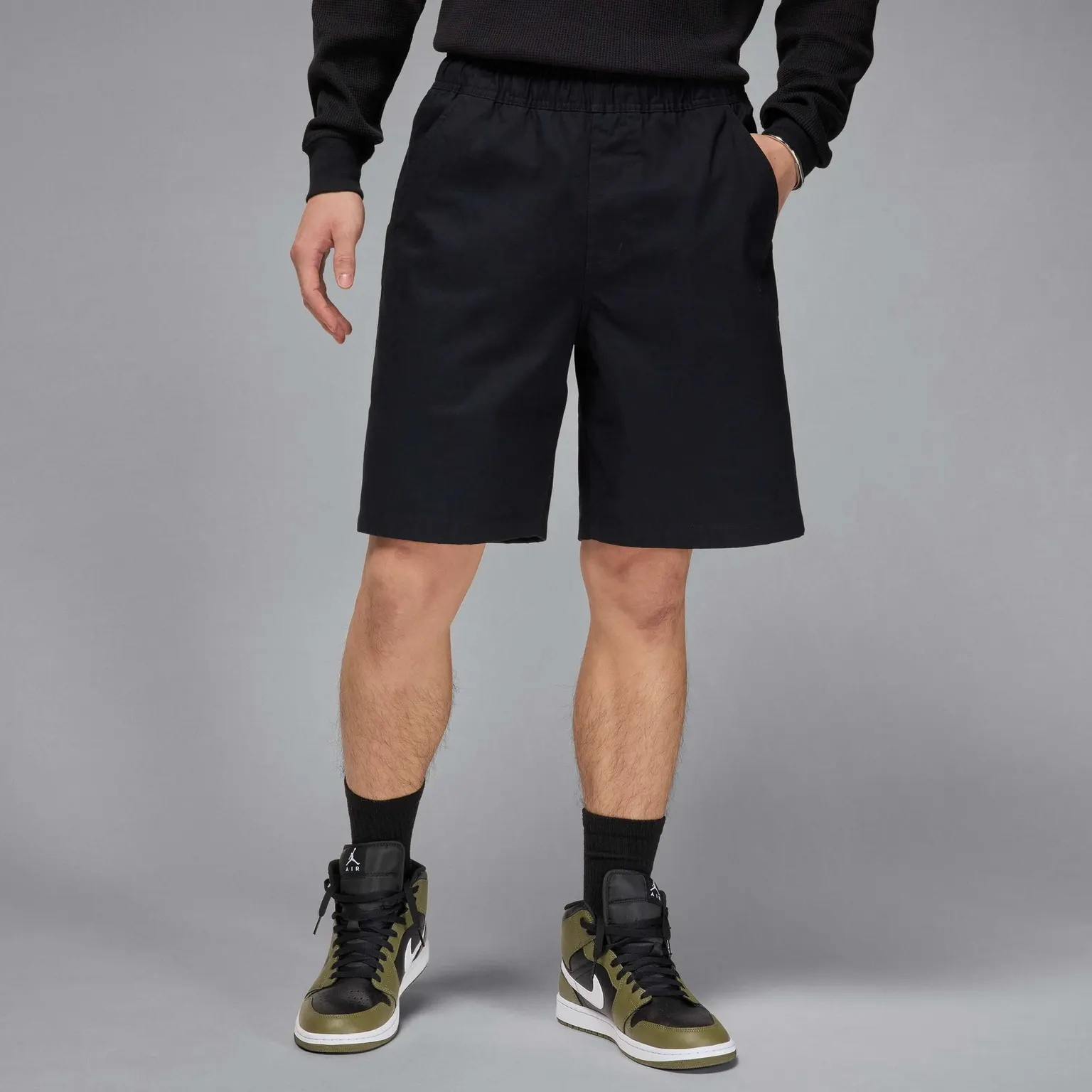 Шорти Чоловічі Jordan Essentials Woven Shorts Black/Anthracite HF9335-010
