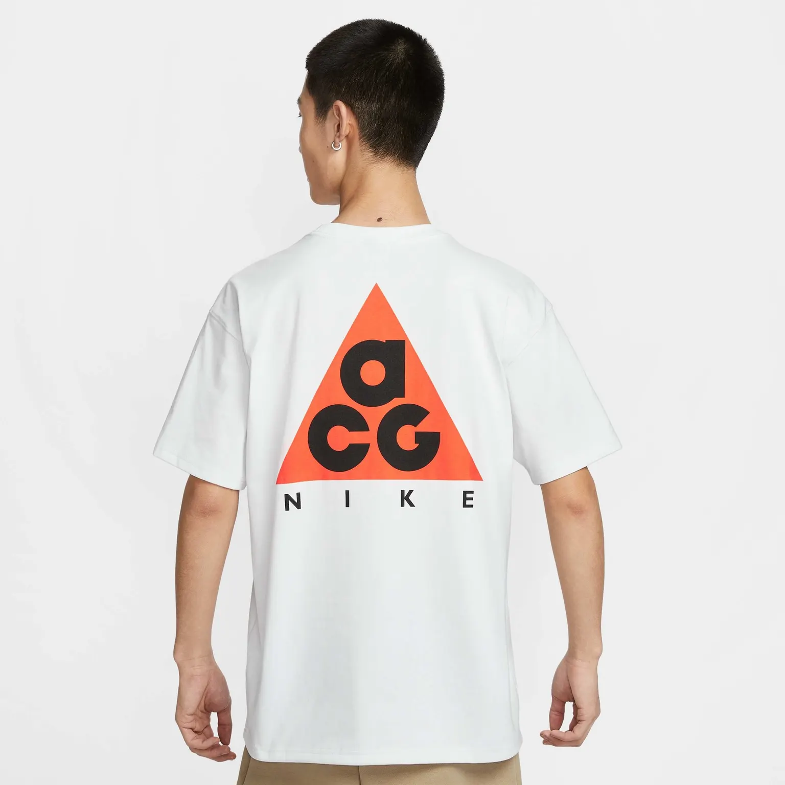 Футболка Чоловіча Nike ACG White Orange Back Logo White/Orange HJ0798-121