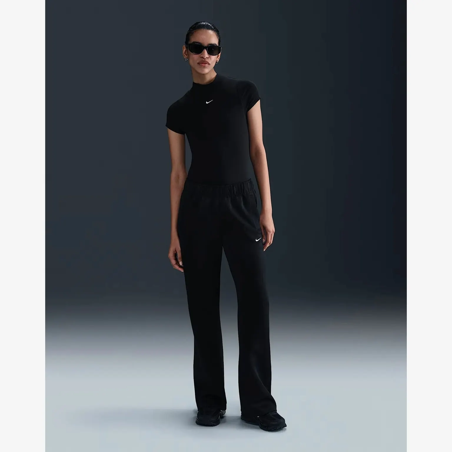 Штаны Женские Nike NSW Mid-Rise Slim Knit Trousers HJ1016-010