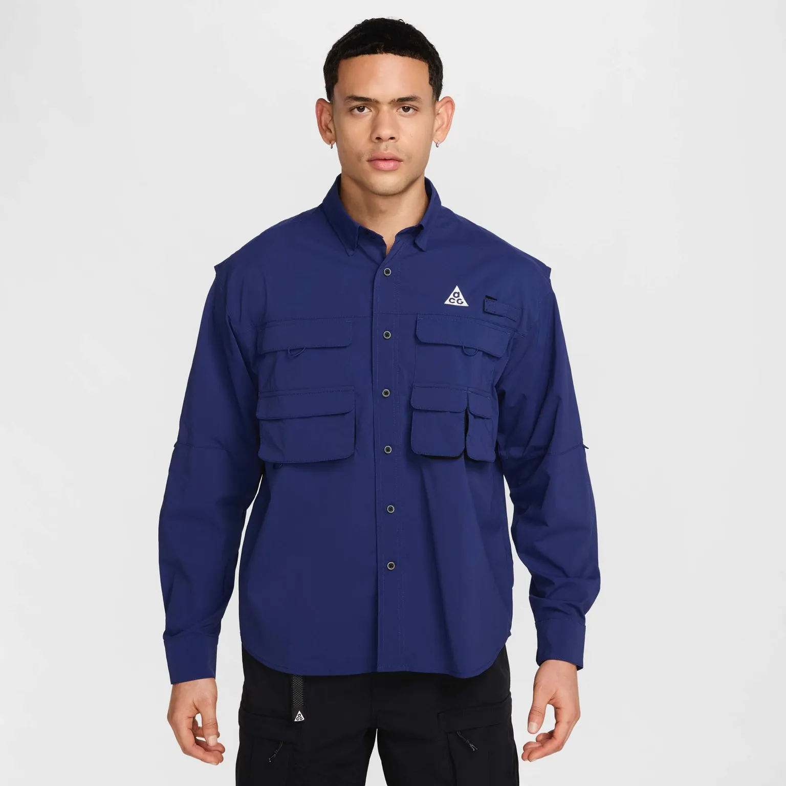 Nike ACG Orb Weaver Dri-FIT ADV UV Long-Sleeve Shirt Blue Void/Black/Summit White HJ2465-492