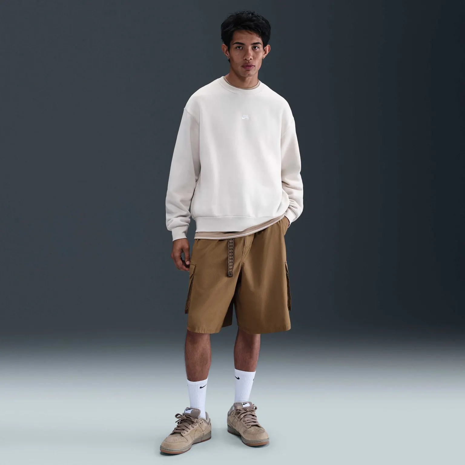 Шорти Чоловічі Nike SB Dri-FIT Kearny Cargo Skate Shorts Mosswood Brown/White HJ2908-235