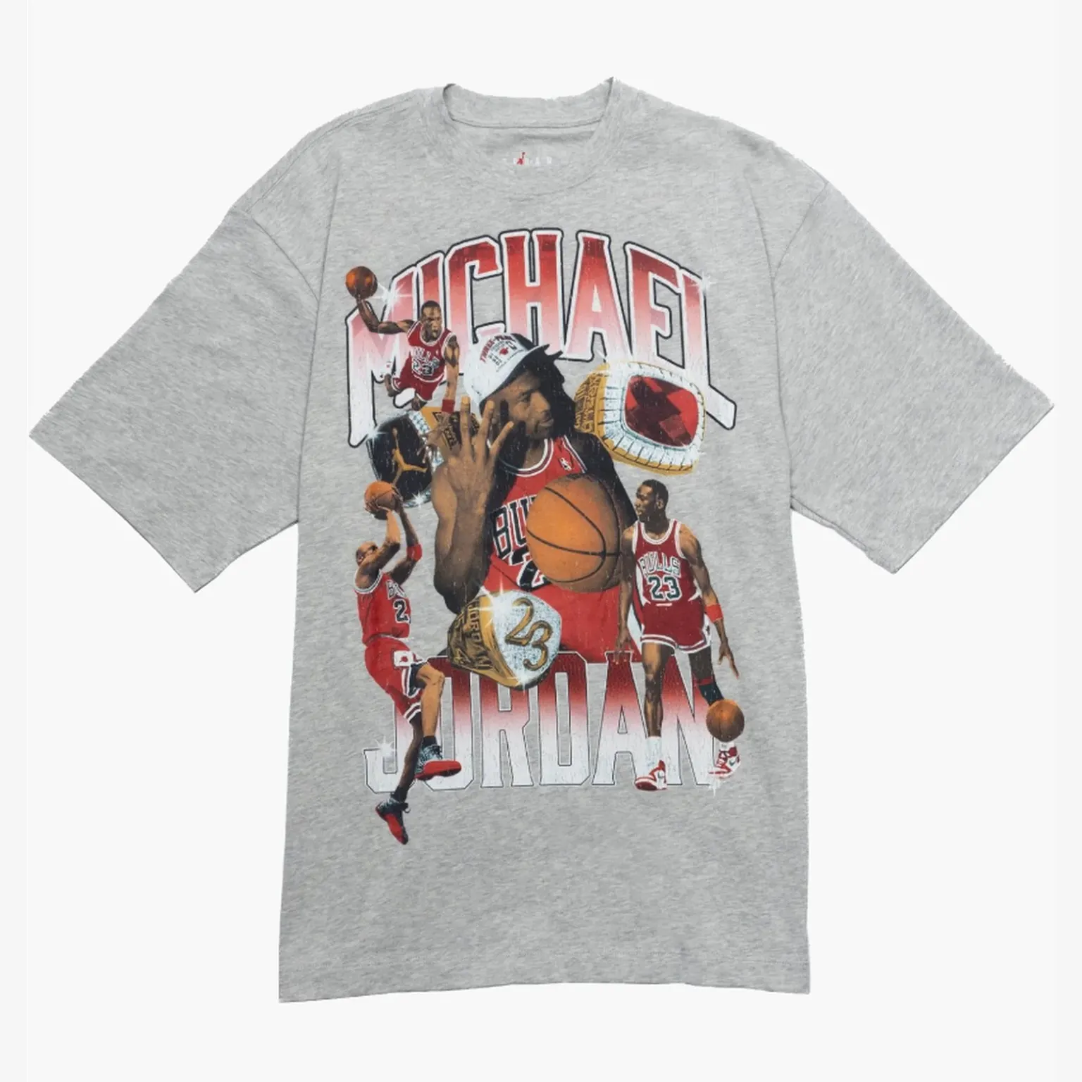 Футболка Чоловіча Jordan Tee Grey Big Logo HM7131-050