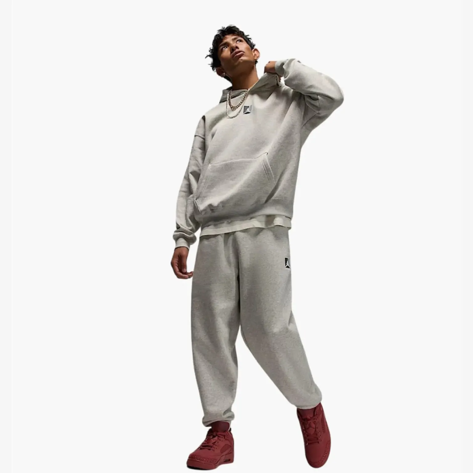 Спортивний костюм Чоловічий Jordan Brooklyn Gfx Po Grey HV0544-050_HV0546-050