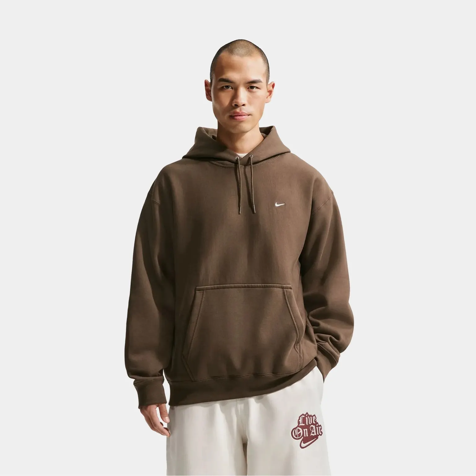 Худі Чоловіче Nike Solo Swoosh Hoodie Brown HV1082-212