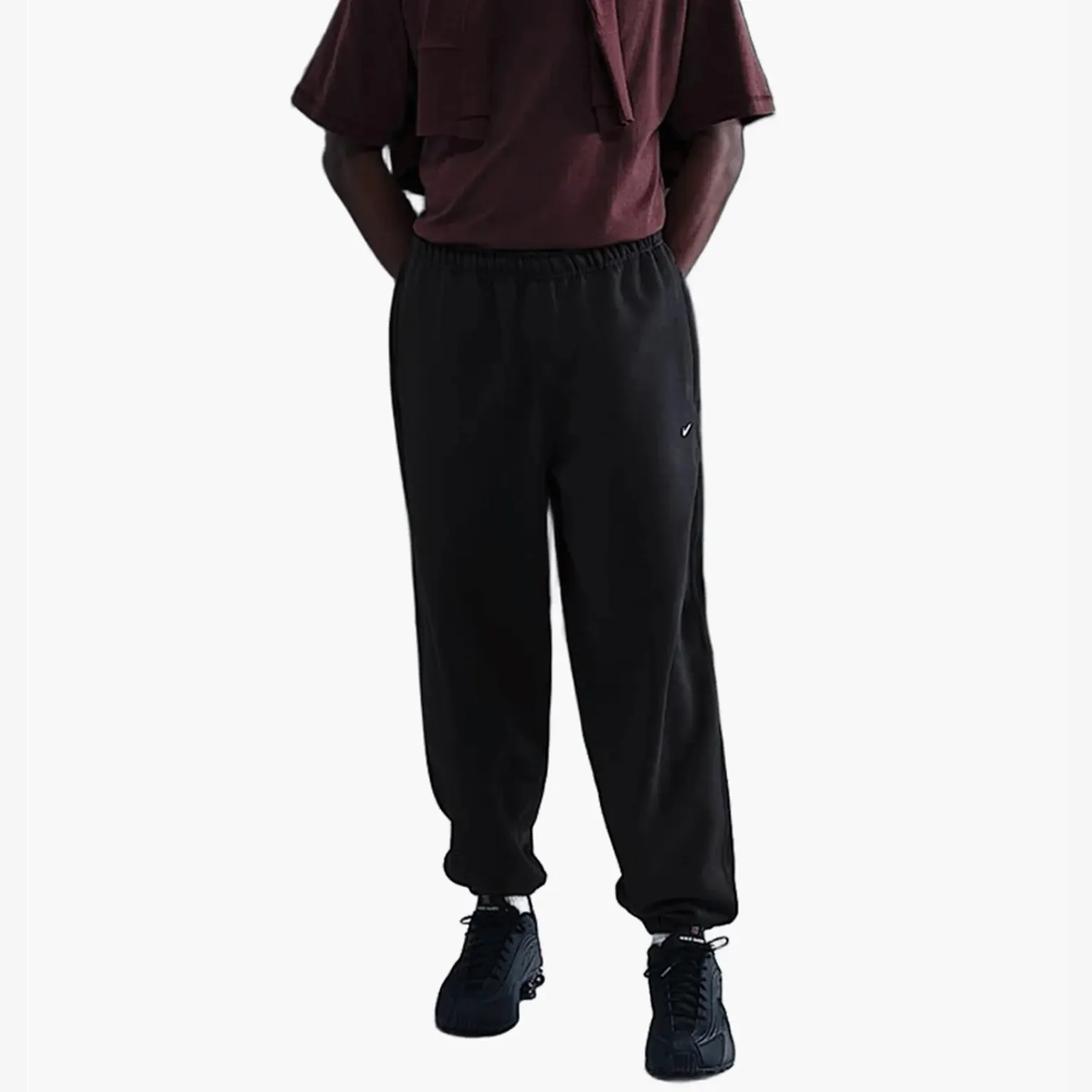 Штаны Мужские Nike Solo Swoosh Black HV1088-010