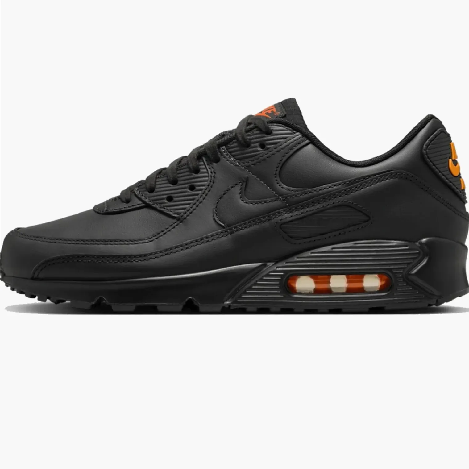 Кросівки Чоловічі Nike Air Max 90 Black/Safety Orange IF5446-002