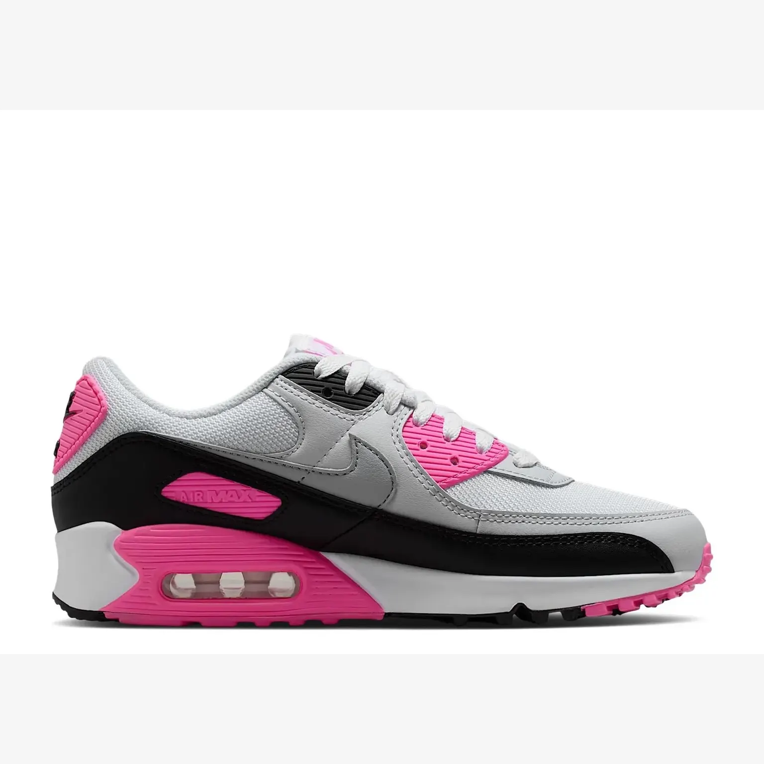 Кросівки Чоловічі Nike Air Max 90 White/Pink Glow/Black/Wolf Grey IM4613-100