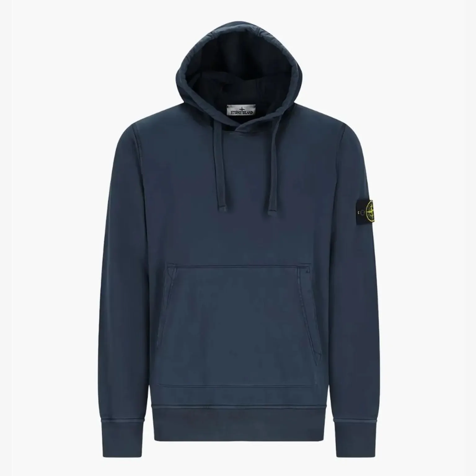 Худі чоловіче Stone Island Logo Patch Blue