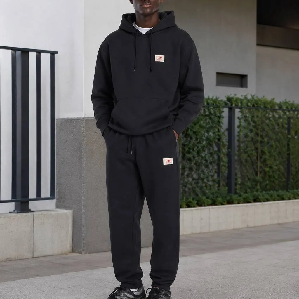 Спортивний костюм чоловічий New Balance Label Black MT53804BK__MP53802BK