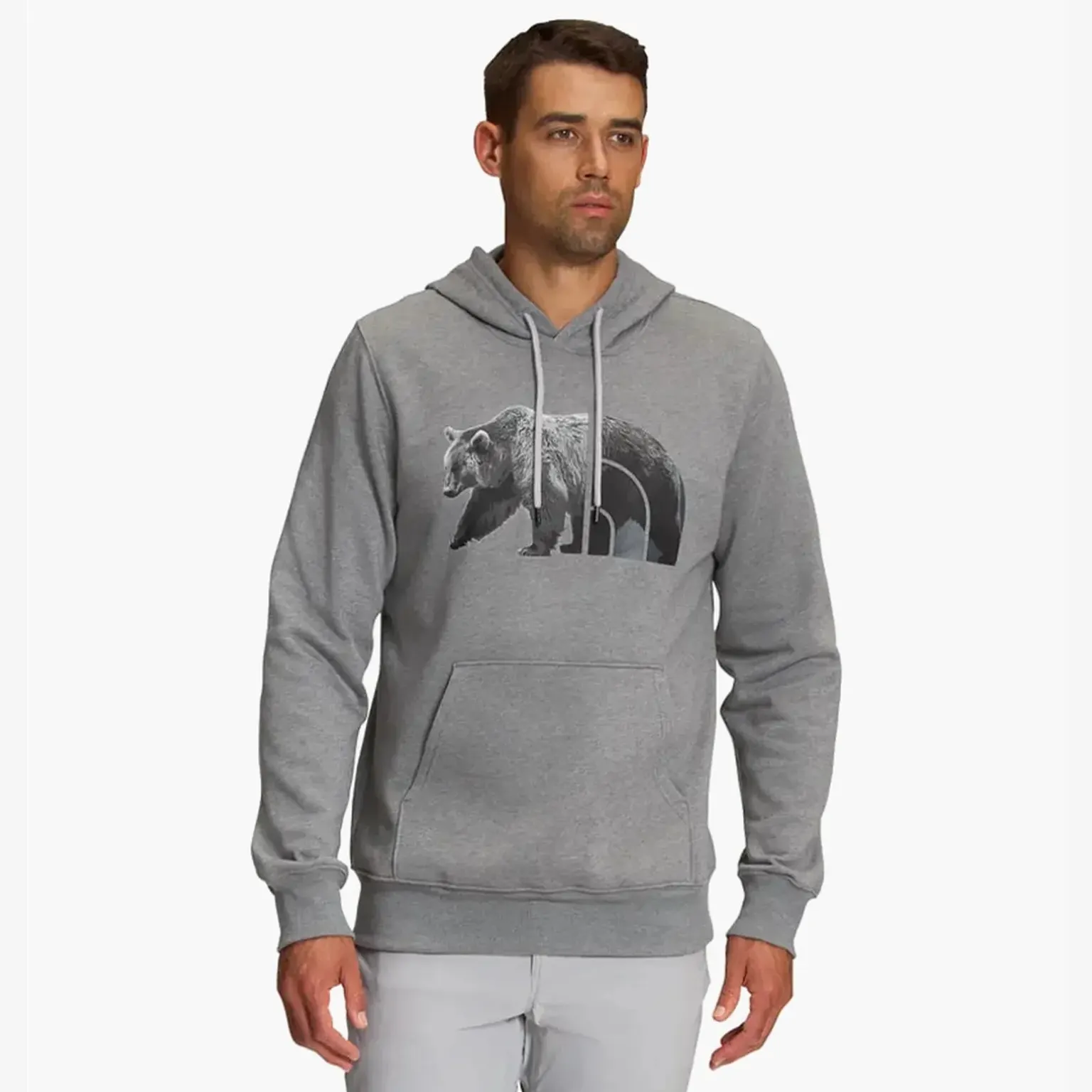 Худі Чоловіче The North Face Bear Long-Sleeve Pullover Hoodie Grey NF0A7UNMGVD