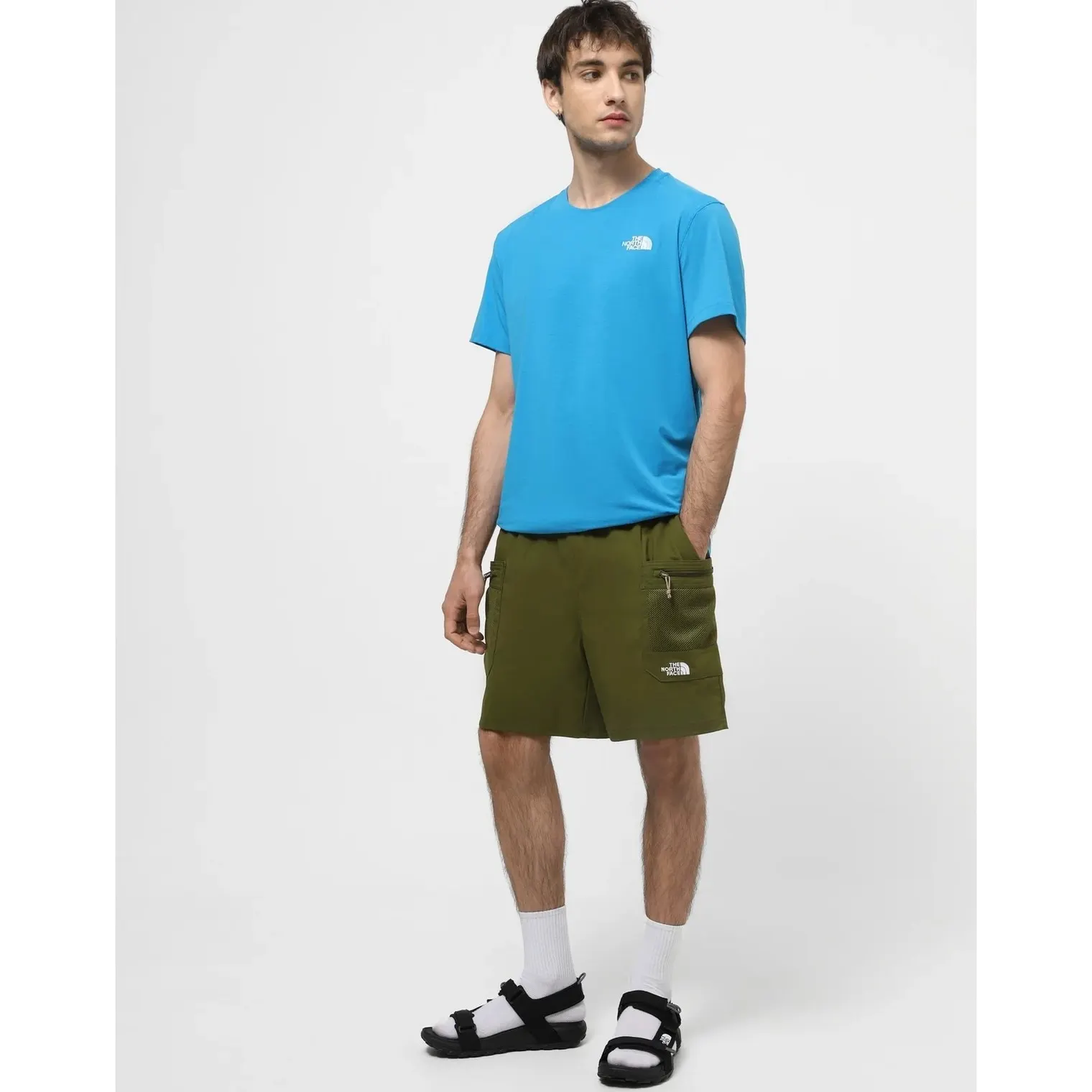 Шорти Чоловічі The North Face Class V Pathfinder Belted Forest Olive NF0A86QJPIB-S-SHT