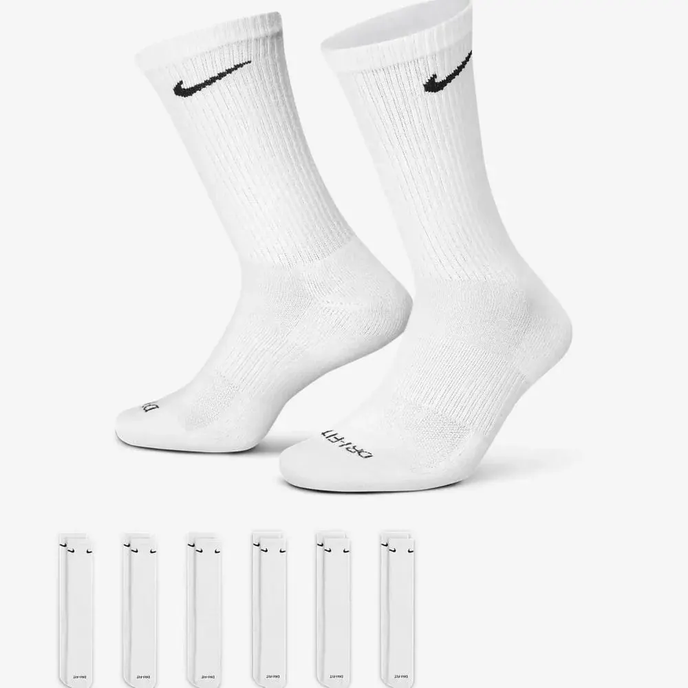 Шкарпетки Чоловічі Nike Everyday Plus Cushioned Training White SX6897-100