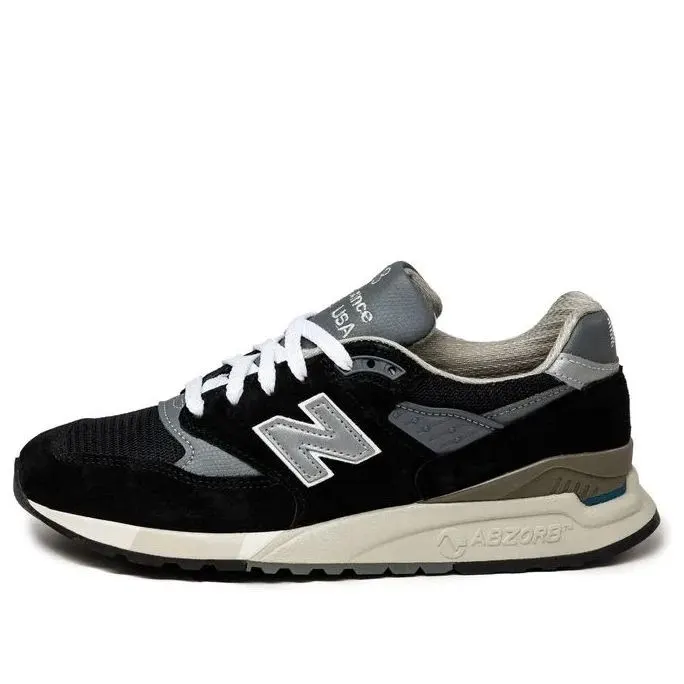 Кросівки Чоловічі New Balance 998 Made in USA Black/Silver U998BL
