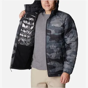Куртка Чоловіча Columbia Powder Lite™ Hooded Insulated Jacket Camo/Blue 1693931-009