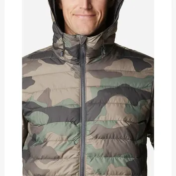 Куртка Чоловіча Columbia Powder Lite™ Hooded Insulated Jacket Camo/Green 1693931-317