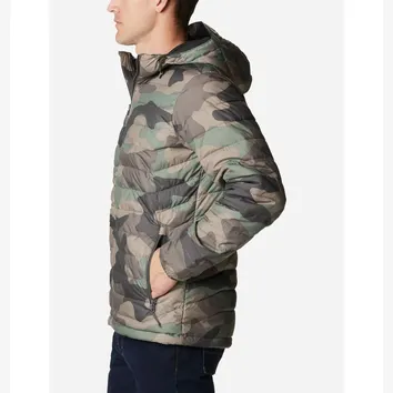 Куртка Чоловіча Columbia Powder Lite™ Hooded Insulated Jacket Camo/Green 1693931-317