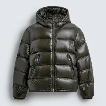 Пуховик чоловічий Zara Olive 3411-510-507