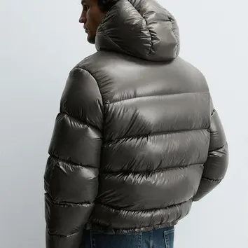 Пуховик чоловічий Zara Olive 3411-510-507
