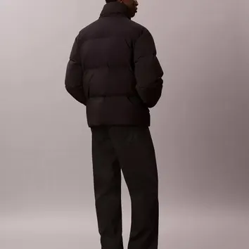 Куртка Чоловіча Calvin Klein Nylon Monologo Down Puffer Jacket Black 4RH538G-UB1