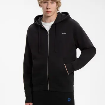 Спортивний костюм чоловічий Hugo Delastomer Full-Zip Fleece Black 50548651-001__50489617-001