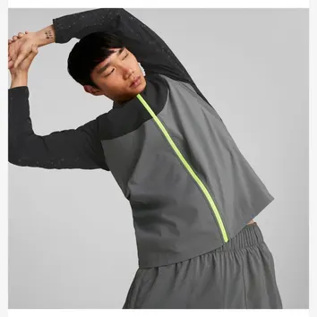 Куртка Чоловіча Puma Reflective Printed Woven Running Jacket Grey/Black 522409-15