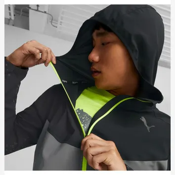 Куртка Чоловіча Puma Reflective Printed Woven Running Jacket Grey/Black 522409-15