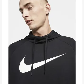 Худі Чоловіче Nike Dry Graphic Logo Hoodie Black/White CZ2425-010
