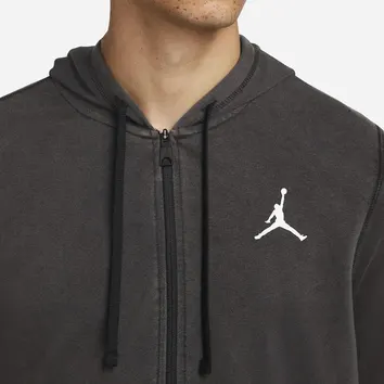 Худі Чоловіче Jordan Dri-FIT Air Fleece Full-Zip Hoodie Black/White DC9737-010