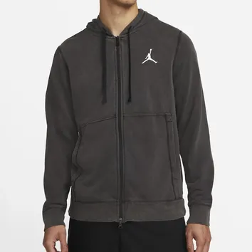 Худі Чоловіче Jordan Dri-FIT Air Fleece Full-Zip Hoodie Black/White DC9737-010