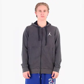 Худі Чоловіче Jordan Dri-FIT Air Fleece Full-Zip Hoodie Black/White DC9737-010