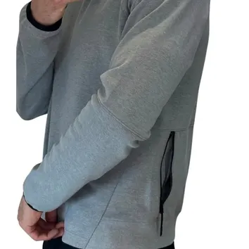Світшот Чоловічий Nike Tech Fleece Crew Grey/Black DD5257-002