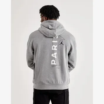 Худі Чоловіче Jordan Paris Saint-Germain Pullover Hoodie Dark Grey Heather DM3096-063