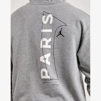 Худі Чоловіче Jordan Paris Saint-Germain Pullover Hoodie Dark Grey Heather DM3096-063