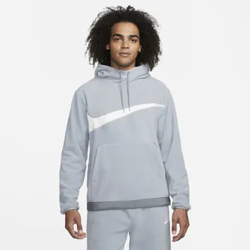 Худі Чоловіче Nike Club Fleece+ Winterized Pullover Hoodie Particle Grey/Smoke Grey DQ4896-073