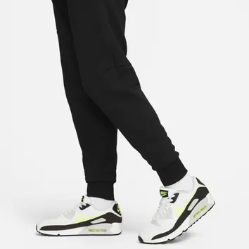 Штани Чоловічі Nike Tech Fleece Joggers Black/Volt DV0538-010