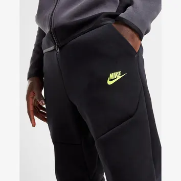 Штани Чоловічі Nike Tech Fleece Joggers Black/Volt DV0538-010