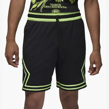 Шорти Чоловічі Jordan Dri-FIT Sport Diamond Shorts Black/Volt Glow/Black DX1487-016