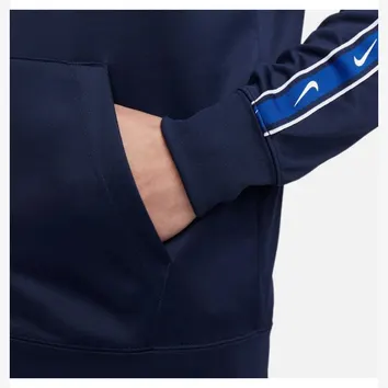 Худі Nike Sportswear Repeat Full-Zip Hoodie Blue/White DX2025-411
