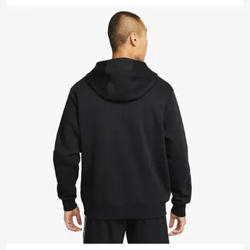 Худі Nike Sportswear Repeat Pullover Fleece Hoodie Black/White DX2028-010